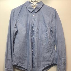 Blue button down shirt